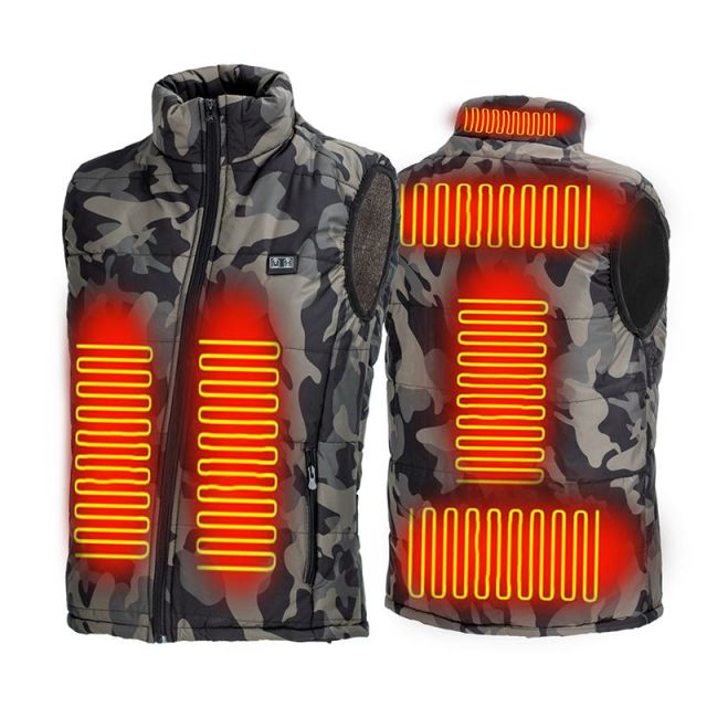 9 Heated Vest Zones Electric Heated Jackets Men Women Sportswear Heated Coat Graphene Heat Coat USB Heating Jacket For Camping