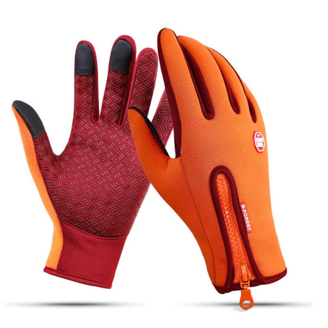 Moto Touch Screen Motorbike Racing Riding Gloves Winter Motorcycle Gloves Winter Thermal Fleece Lined Waterproof Heated Guantes