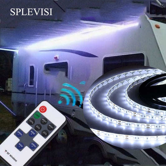 Wireless RV Motor Home Awning LED light kit Universal Fit Part BRIGHT White Light Strip Bar